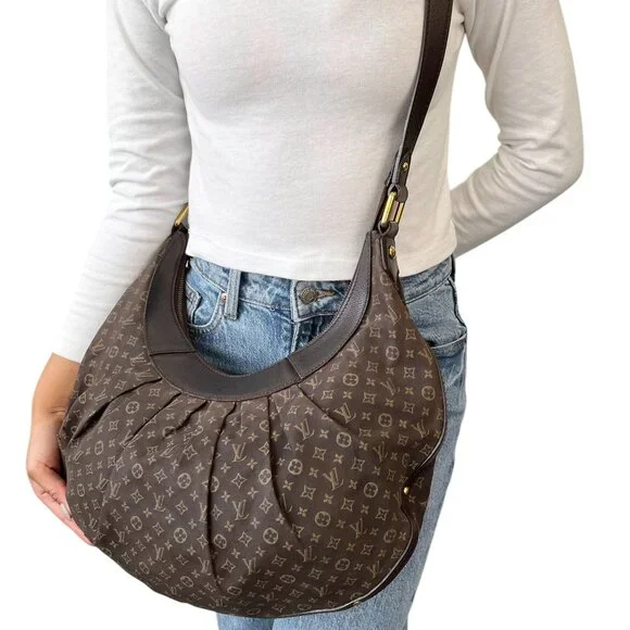 LOUIS VUITTON Vintage LV Monogram Logo Rhapsody Shoulder Bag Brown [105601] - Picture 3 of 13